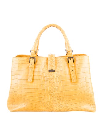 Bottega Veneta Edoardo Crocodile Roma Bag