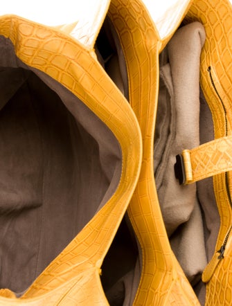 Bottega Veneta Edoardo Crocodile Roma Bag