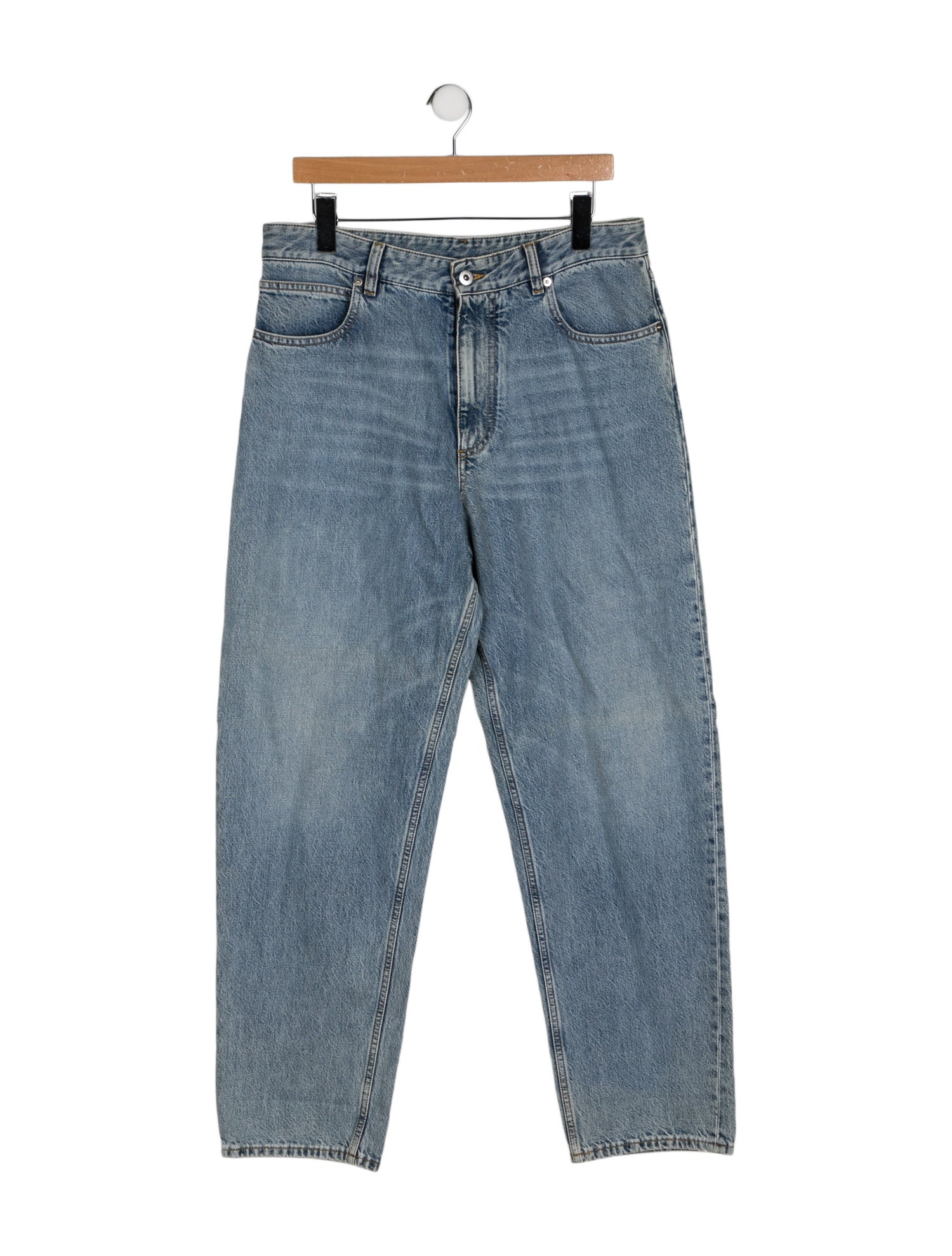 Bottega Veneta High-Rise Straight Leg Jeans