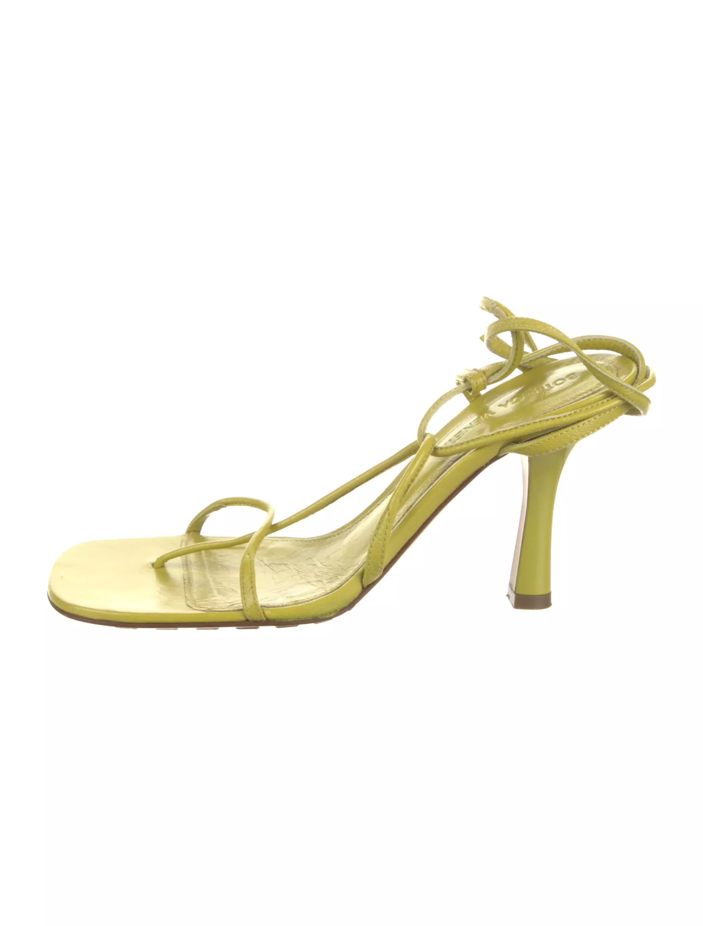 Bottega Veneta Leather Slingback Sandals