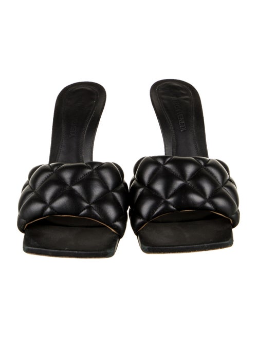 Bottega Veneta Quilted Pattern Leather Slides