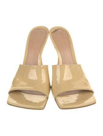 Bottega Veneta Patent Leather Slides