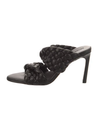 Bottega Veneta Intrecciato Weave Leather Slides