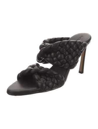 Bottega Veneta Intrecciato Weave Leather Slides