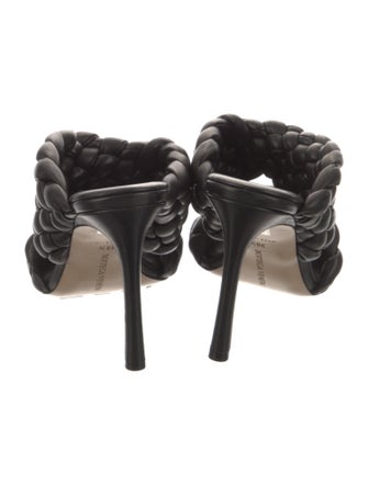 Bottega Veneta Intrecciato Weave Leather Slides