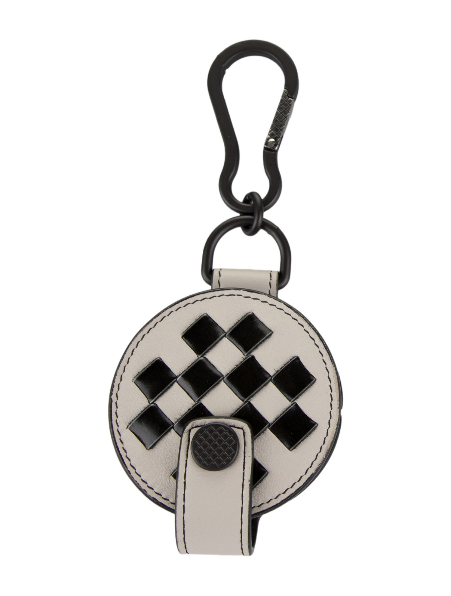 ★BOTTEGA VENETA★ Intrecchio Keyring Keyring Black 709727VM Bottega Veneta Intrecciato Leather Key Ring Black Men's