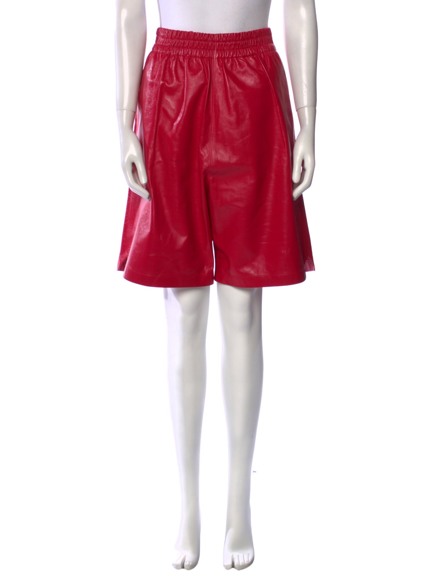 Bottega Veneta Leather Knee-Length Shorts