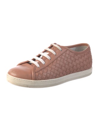 Bottega Veneta Intrecciato Weave Leather Sneakers