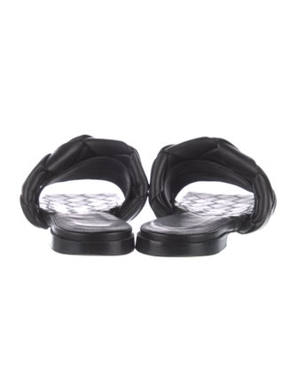 Bottega Veneta Intrecciato Weave Leather Slides