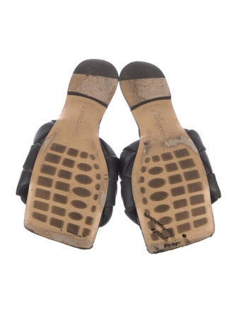 Bottega Veneta Intrecciato Weave Leather Slides