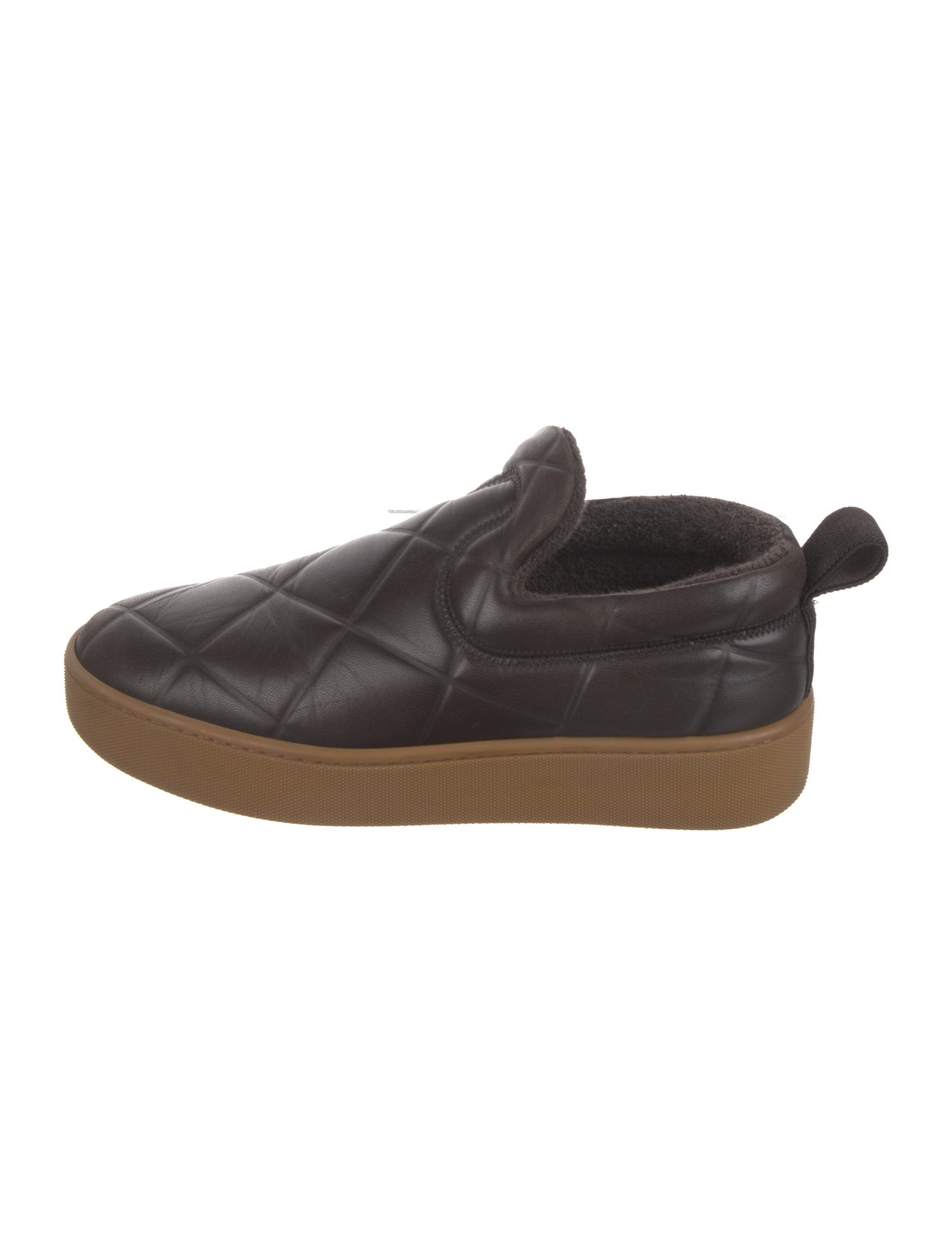 Bottega Veneta Quilted Pattern Leather Sneakers