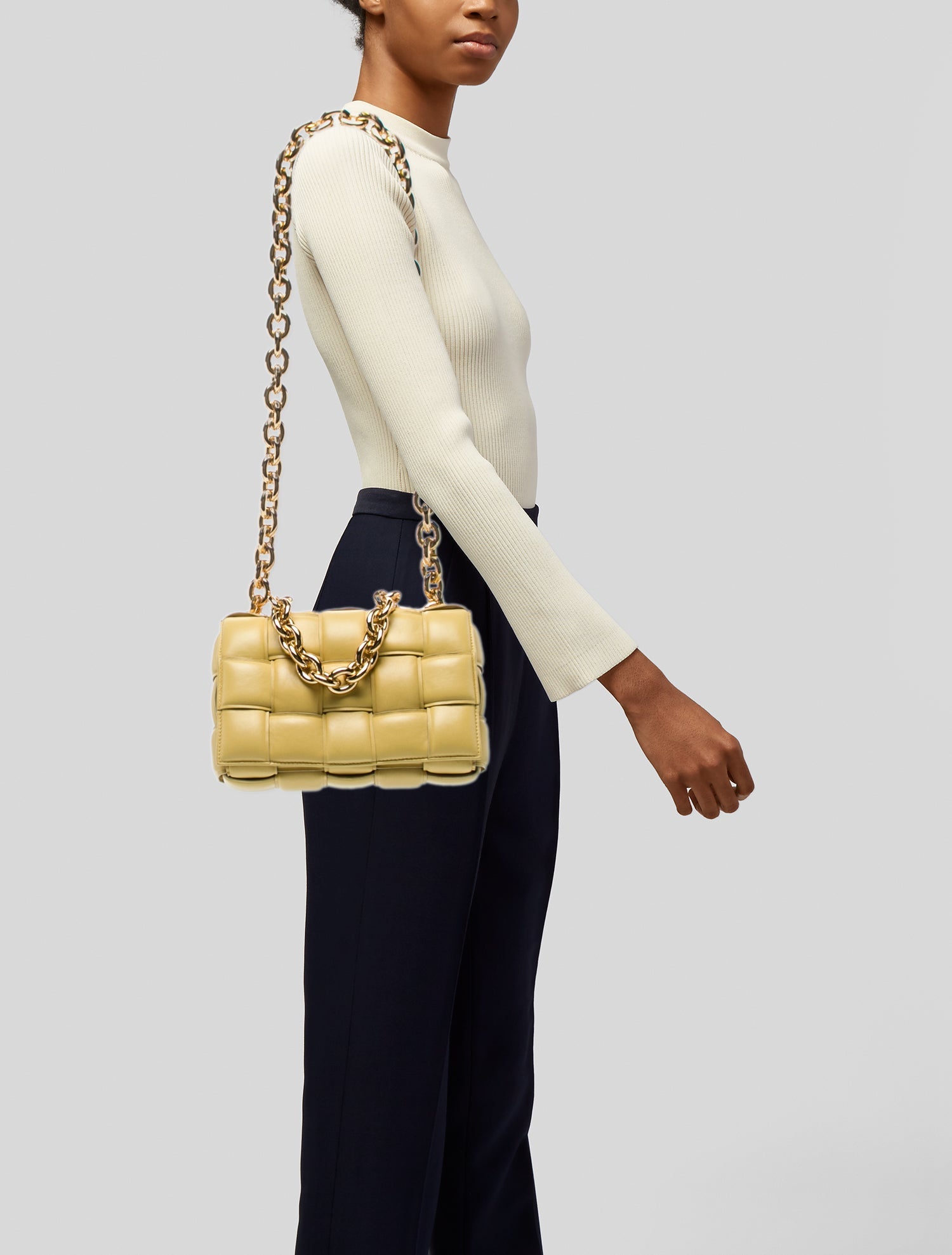 Bottega Veneta Intrecciato Chain Padded Cassette