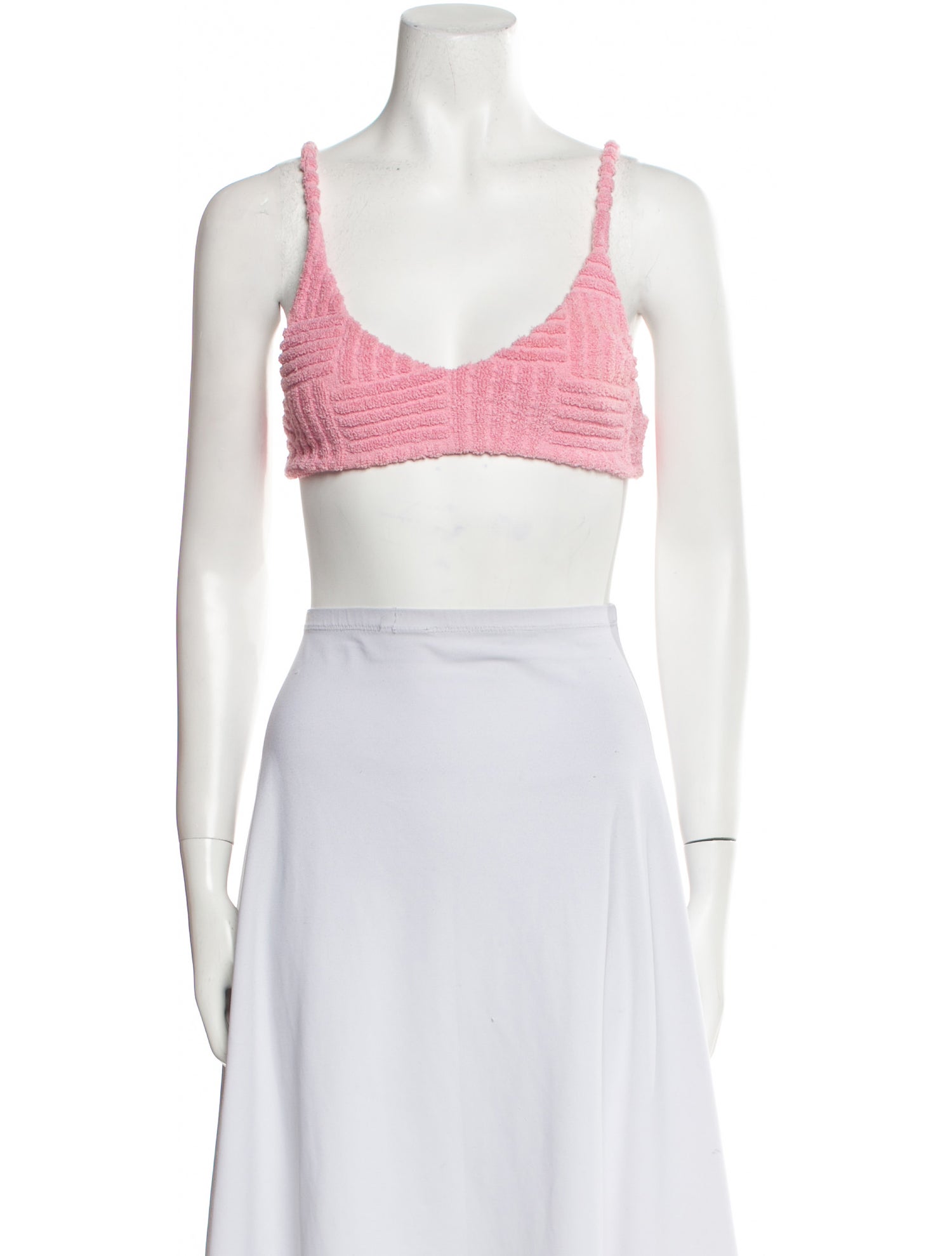 Bottega Veneta Scoop Neck Sleeveless Crop Top
