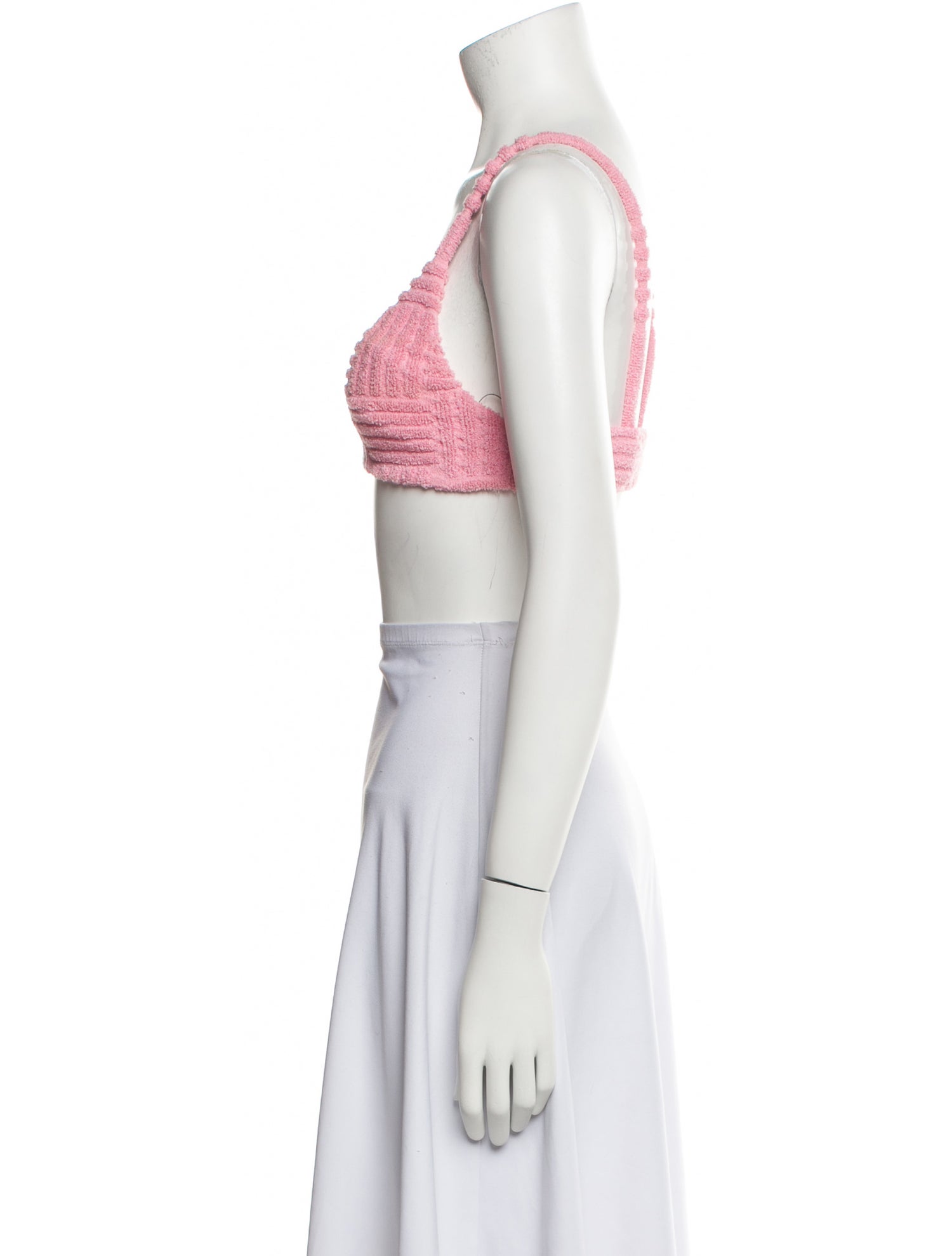 Bottega Veneta Scoop Neck Sleeveless Crop Top