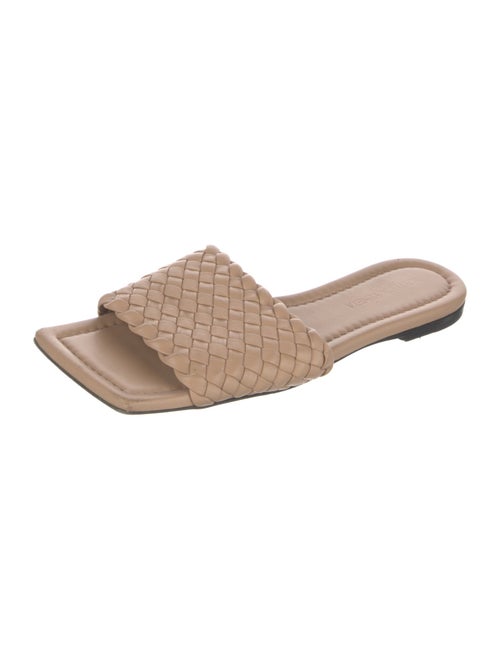 Bottega Veneta Intrecciato Weave Leather Slides