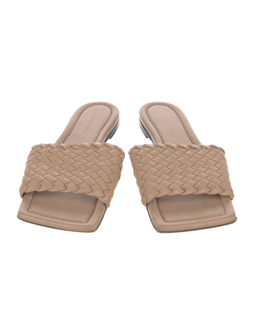 Bottega Veneta Intrecciato Weave Leather Slides