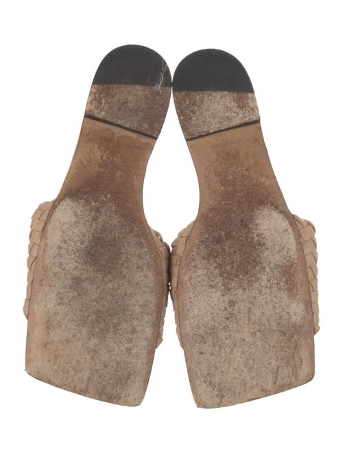 Bottega Veneta Intrecciato Weave Leather Slides