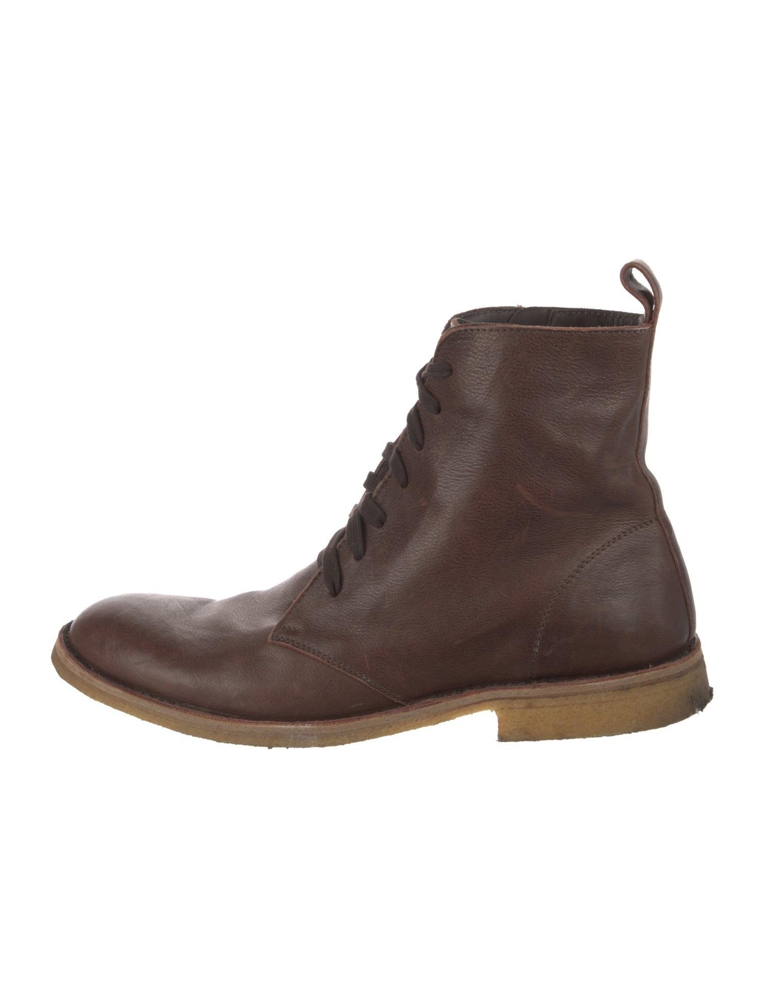 Bottega Veneta Leather Lace-Up Boots