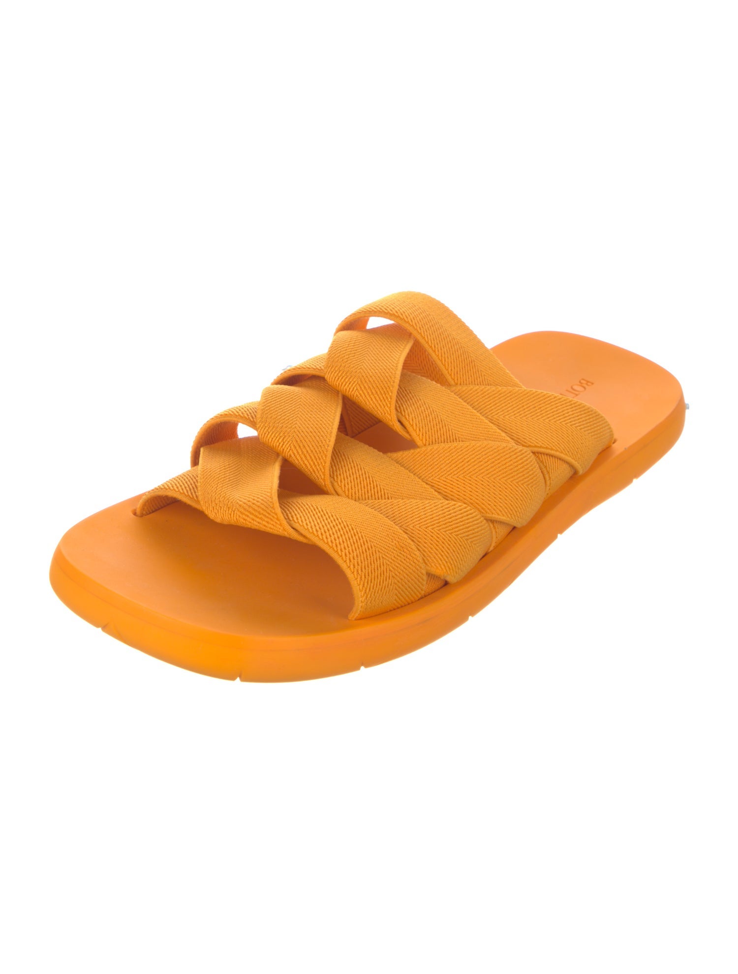 Bottega Veneta Intrecciato Weave Rubber Slides