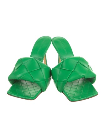 Bottega Veneta Intrecciato Weave Leather Slides