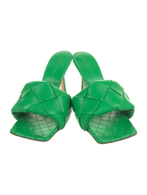 Bottega Veneta Intrecciato Weave Leather Slides