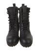 Bottega Veneta Intrecciato Weave Leather Combat Boots