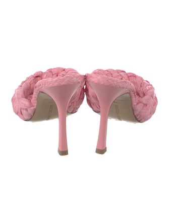 Bottega Veneta Intrecciato Weave Raffia Slides