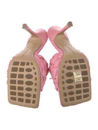 Bottega Veneta Intrecciato Weave Raffia Slides