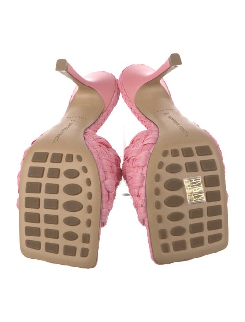 Bottega Veneta Intrecciato Weave Raffia Slides