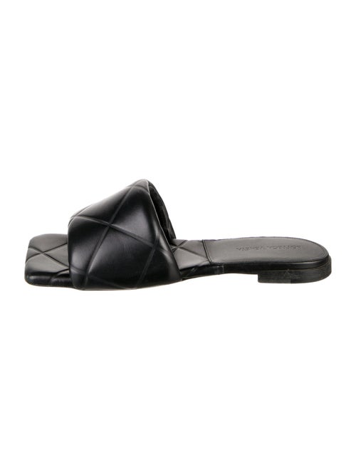 Bottega Veneta Quilted Pattern Leather Slides