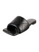 Bottega Veneta Quilted Pattern Leather Slides
