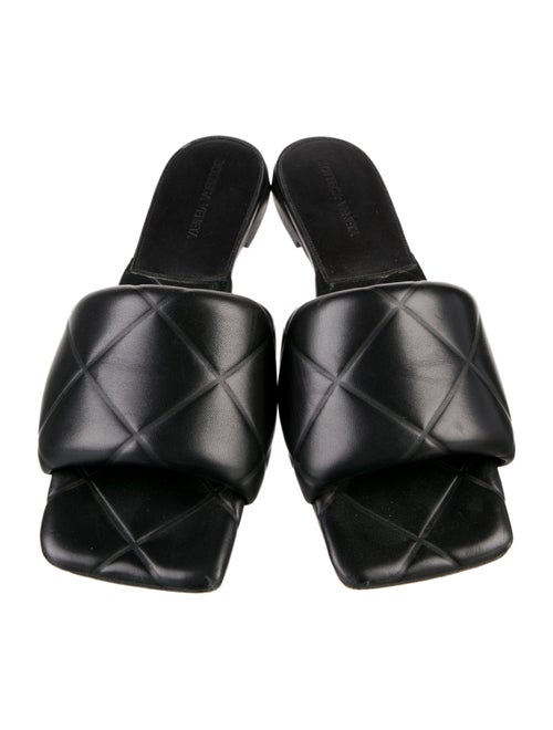 Bottega Veneta Quilted Pattern Leather Slides