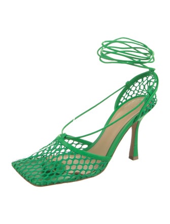 Bottega Veneta Mesh Slingback Pumps