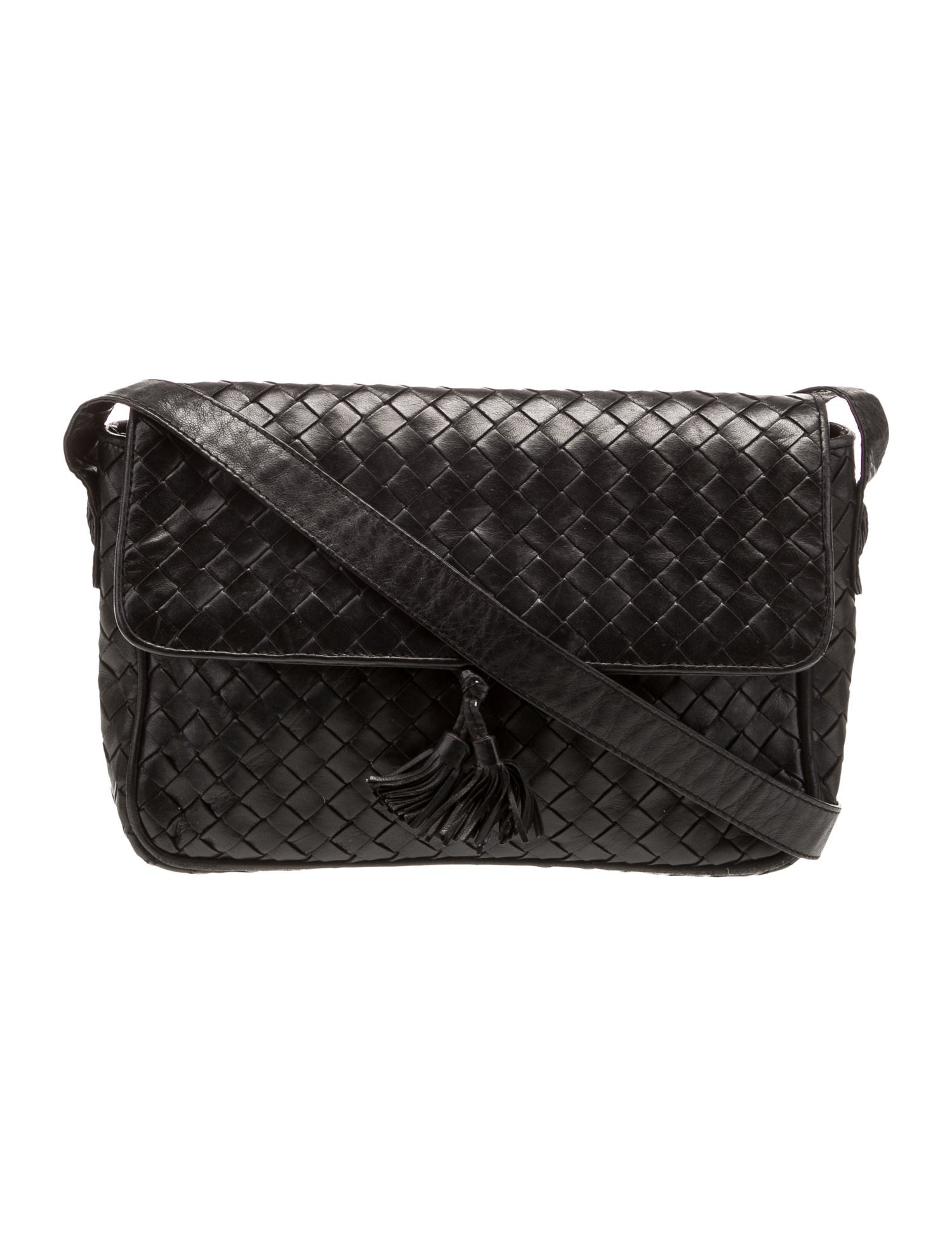 Bottega Veneta Intrecciato Crossbody Bag - Black Crossbody