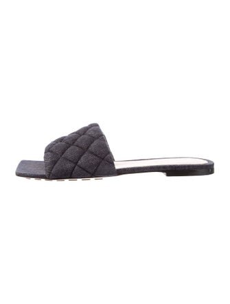 Bottega Veneta Denim Slides