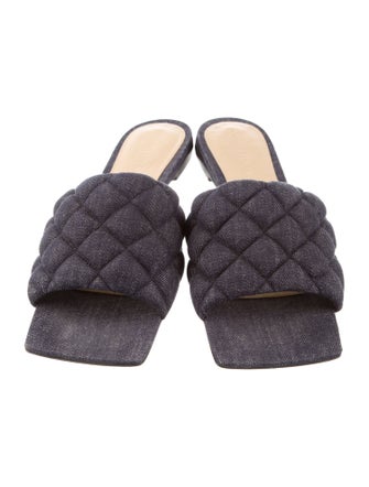 Bottega Veneta Denim Slides