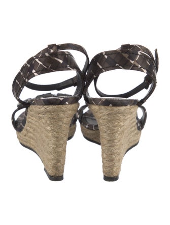 Bottega Veneta Satin Floral Print Espadrilles