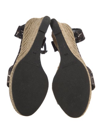 Bottega Veneta Satin Floral Print Espadrilles