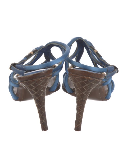 Bottega Veneta Intrecciato Weave Satin Sandals