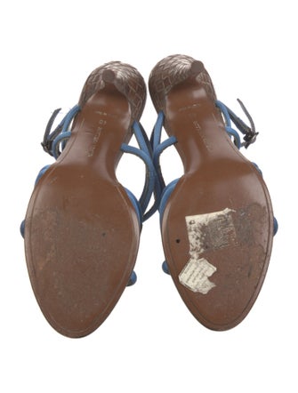 Bottega Veneta Intrecciato Weave Satin Sandals