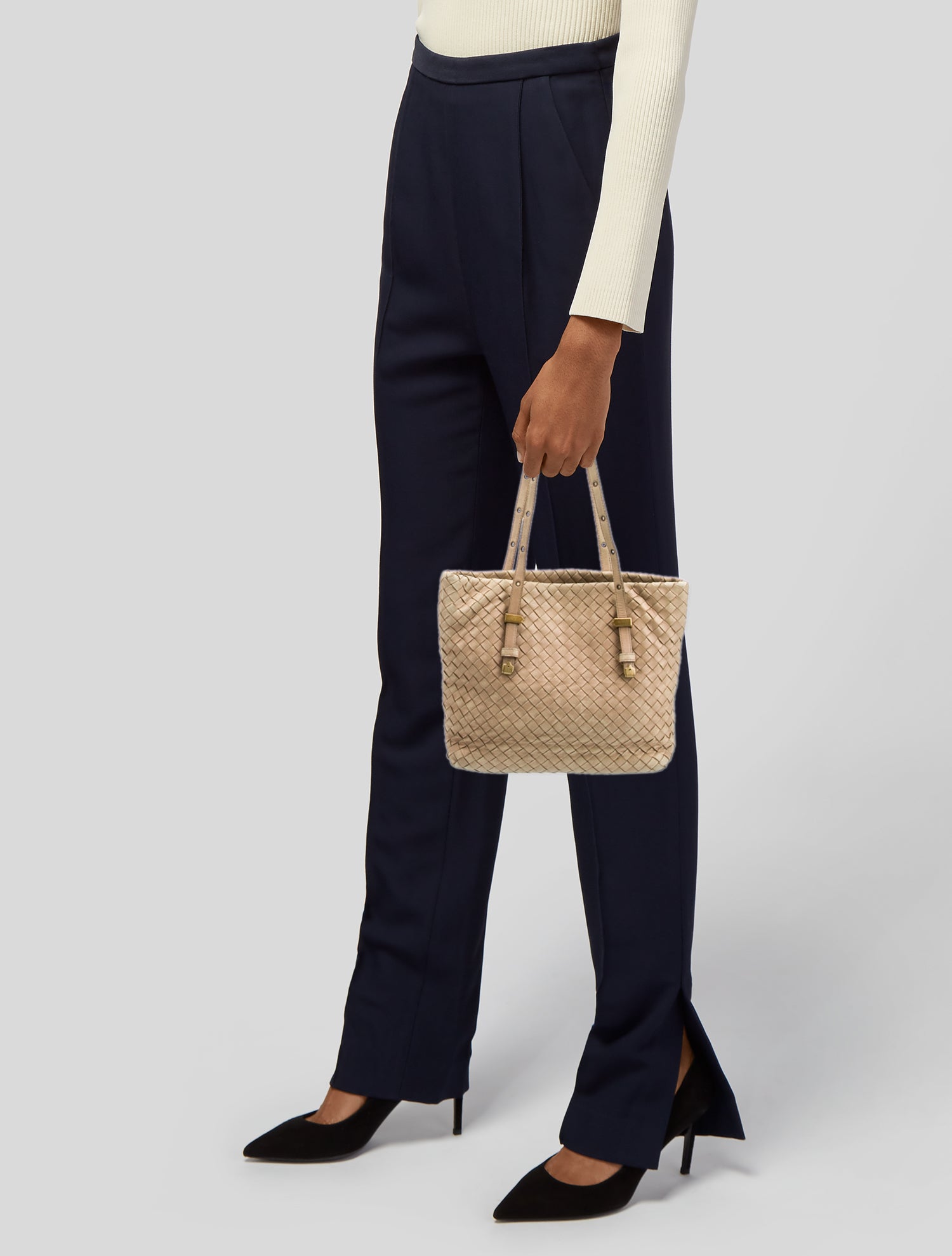 Bottega Veneta Intrecciato Shoulder Bag Small Vintage