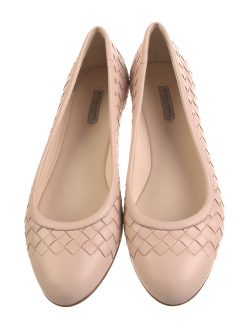Bottega Veneta Intrecciato Weave Leather Ballet Flats