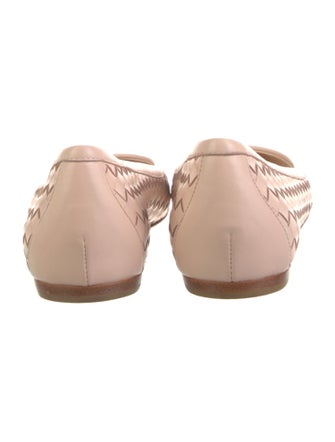 Bottega Veneta Intrecciato Weave Leather Ballet Flats