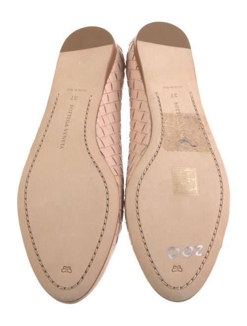 Bottega Veneta Intrecciato Weave Leather Ballet Flats