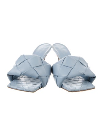 Bottega Veneta Intrecciato Weave Leather Slides