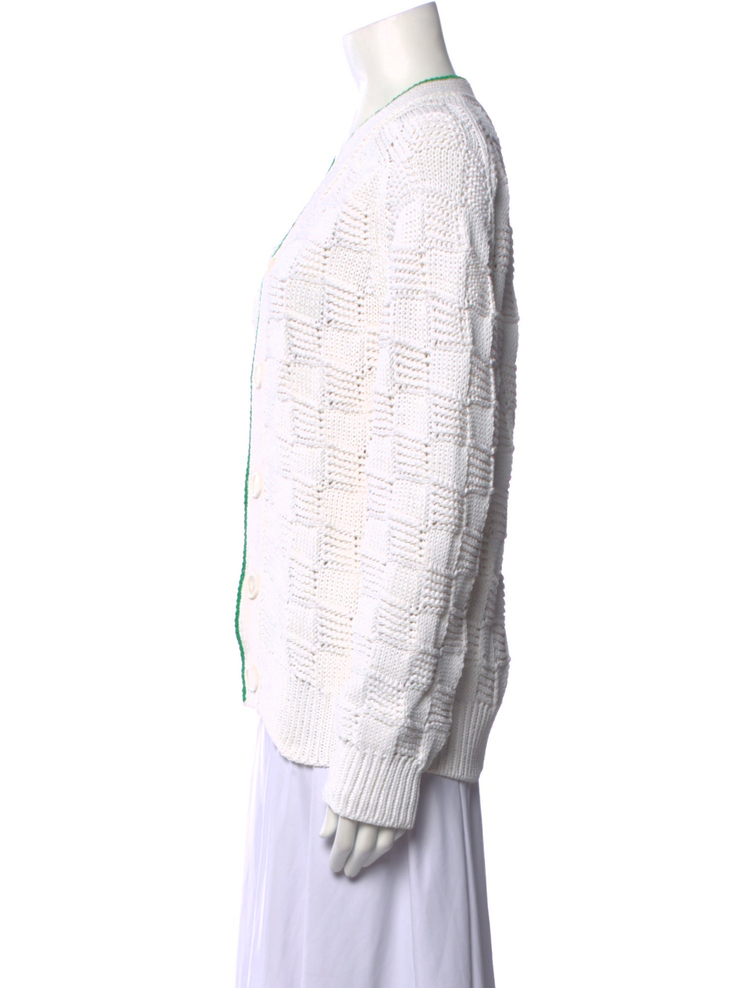 Bottega Veneta Striped V-Neck Sweater