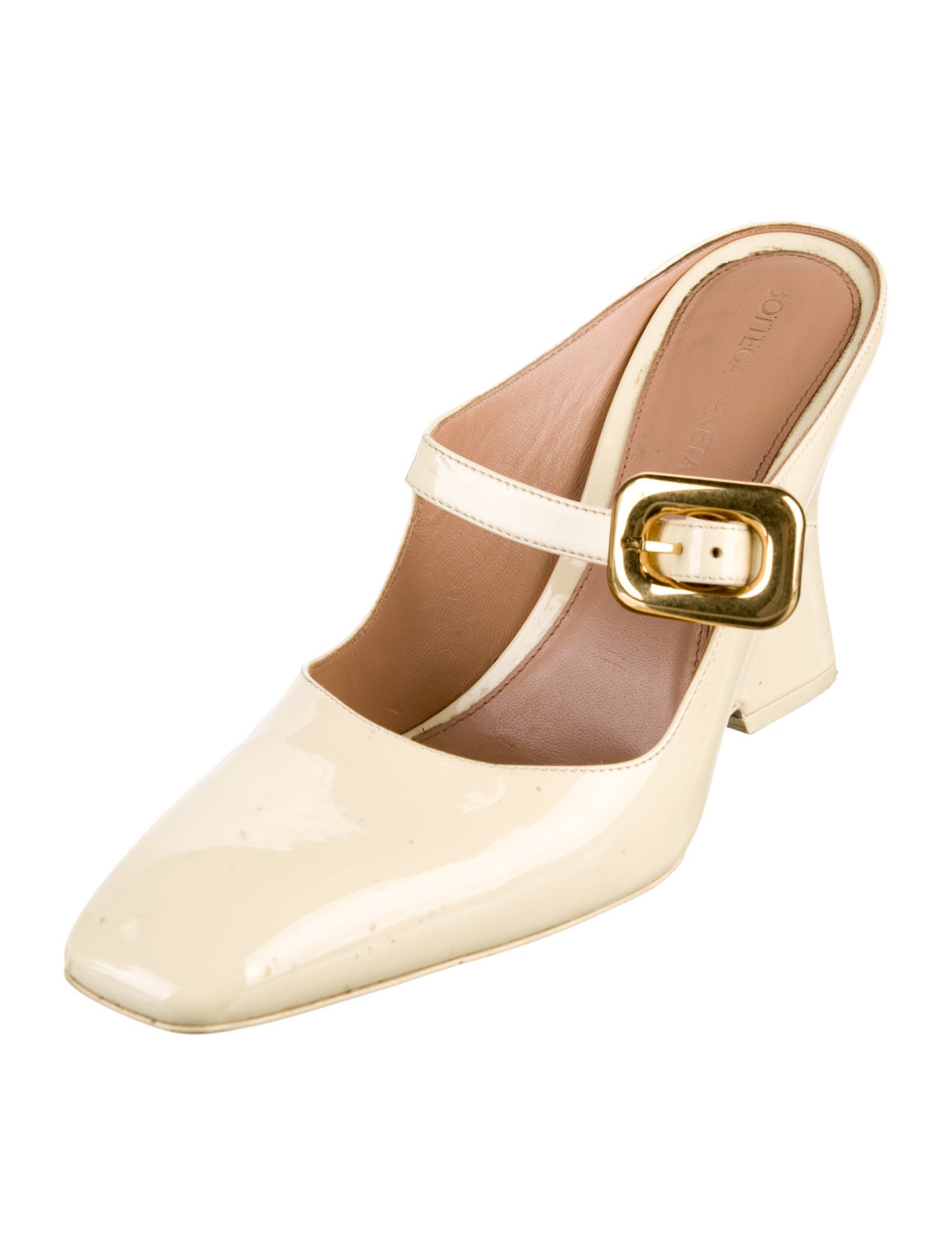 Bottega Veneta Patent Leather Mules