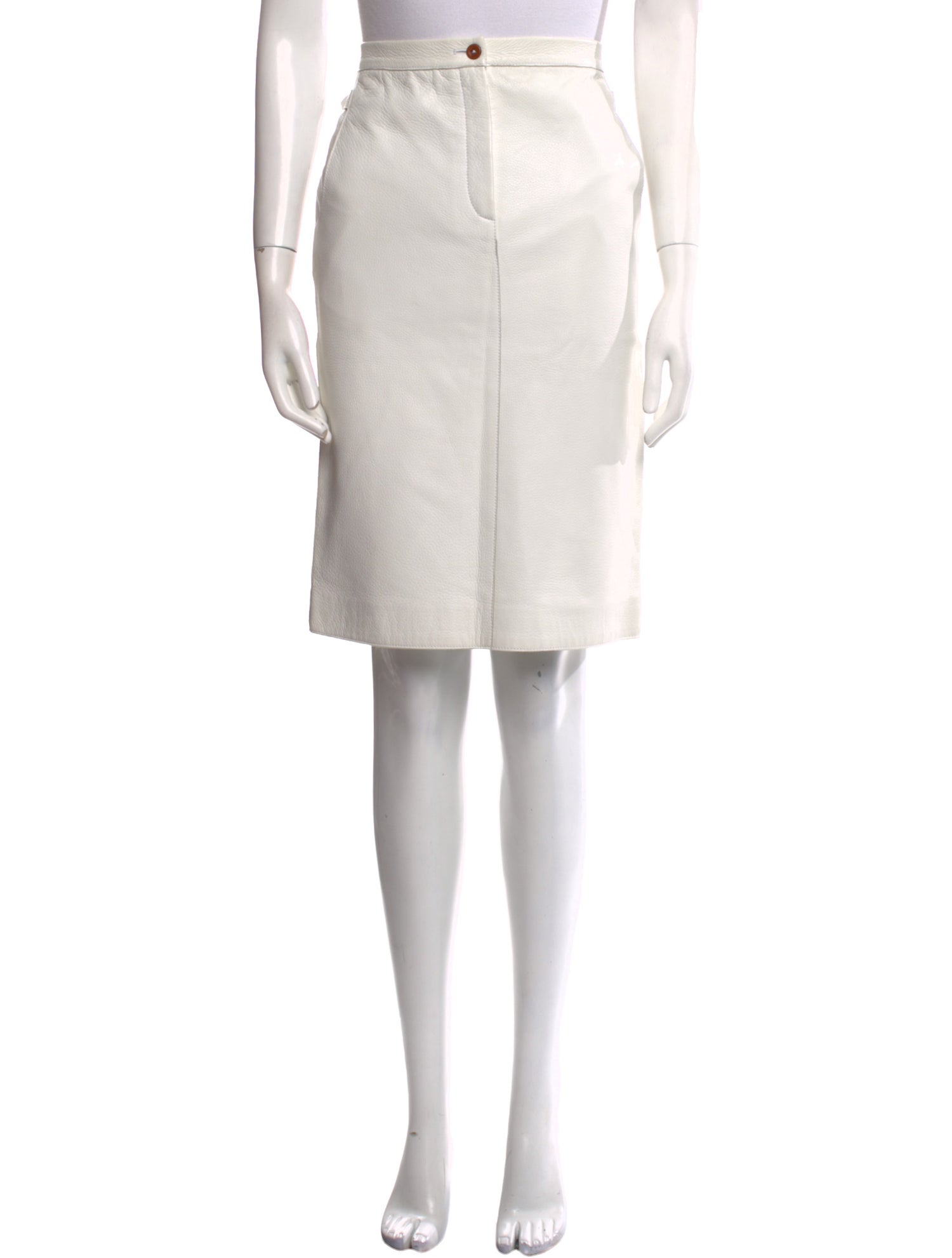 Bottega Veneta Leather Knee-Length Skirt w/ Tags