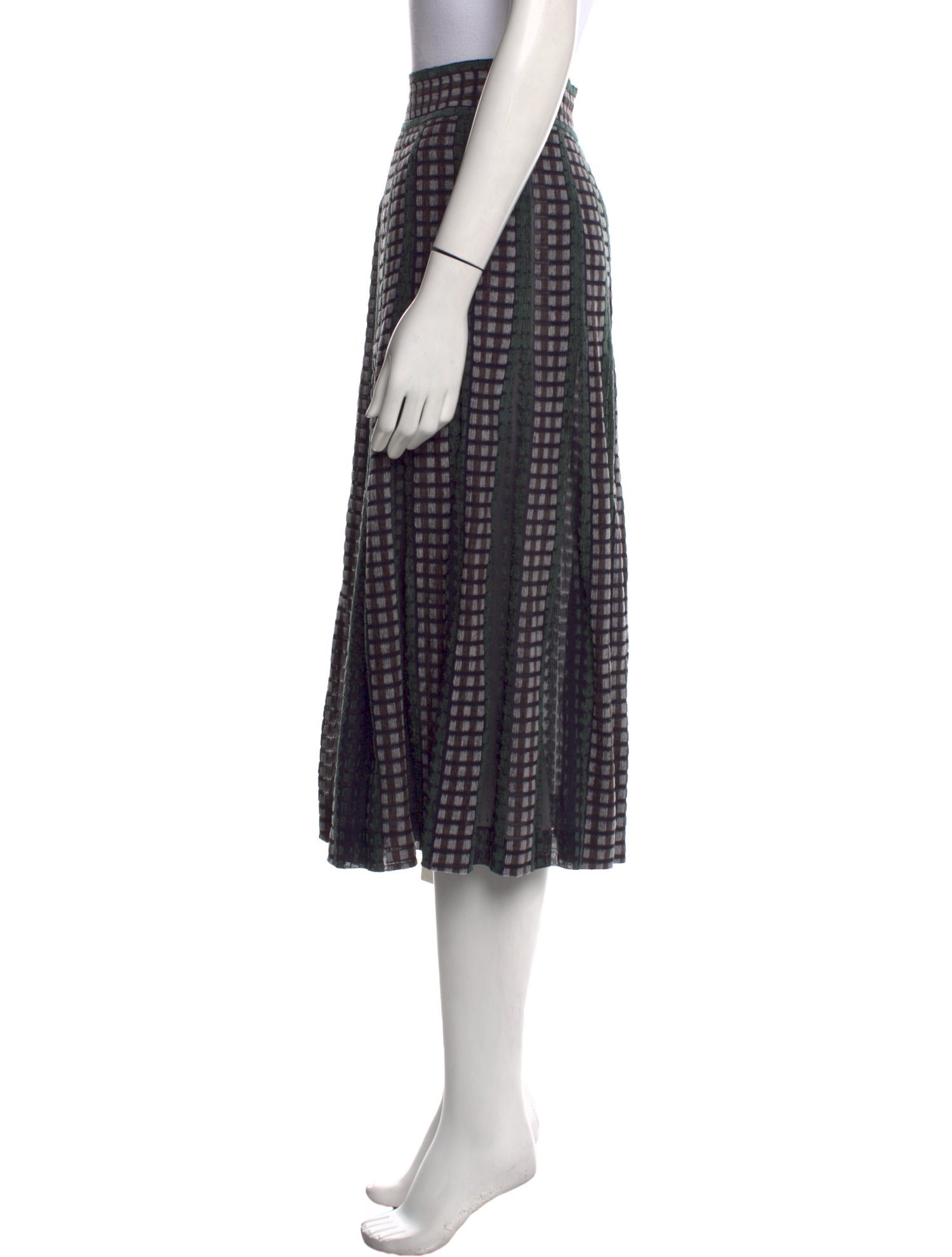 Bottega Veneta Striped Knee-Length Skirt