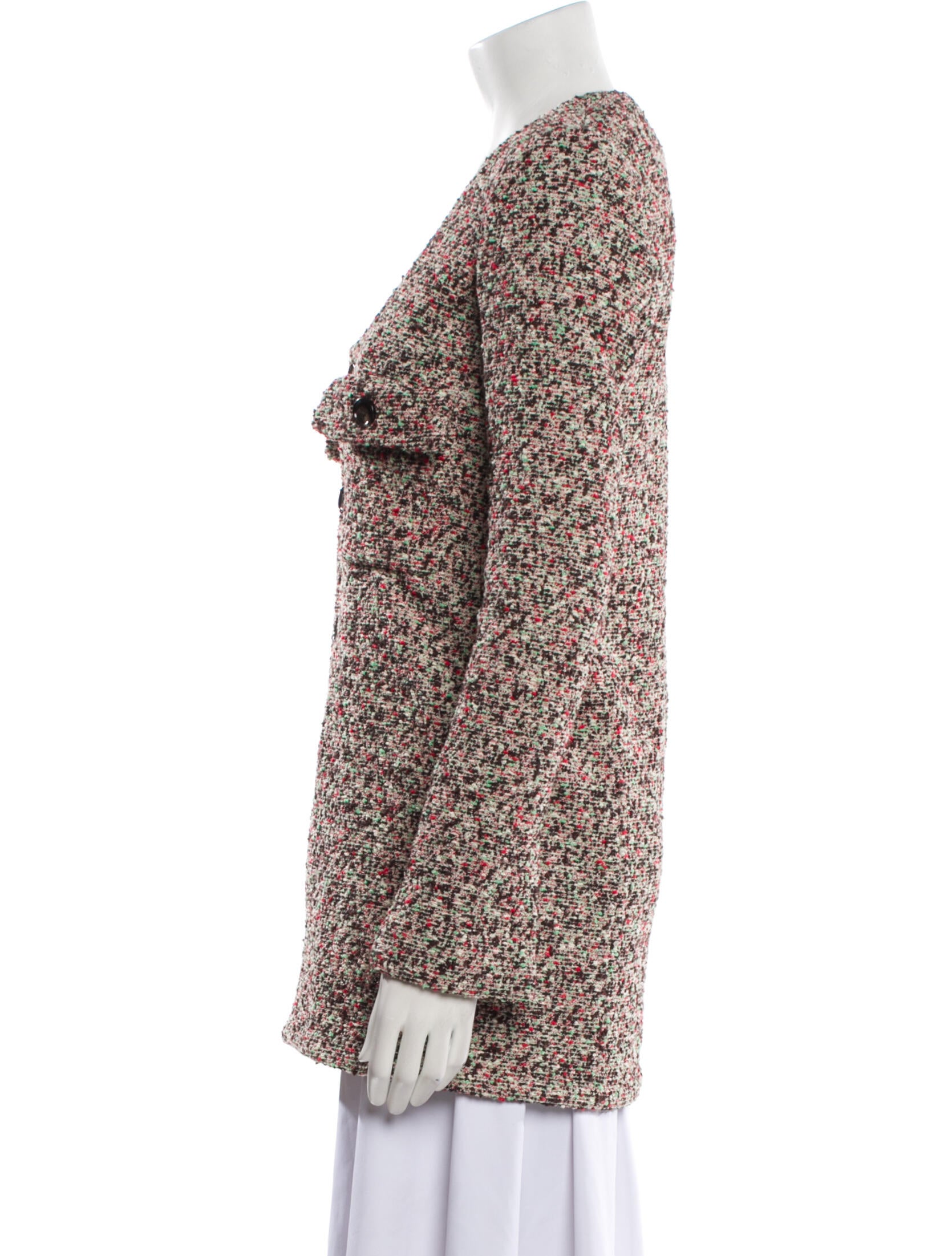 Bottega Veneta Tweed Pattern Blazer